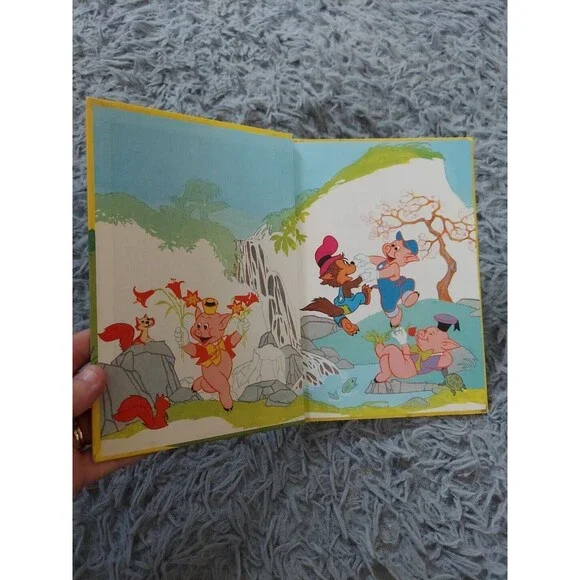 Vintage The Big Bad Wolf and Li'l Wolf Book Disney's Wonderful World of Reading - Picture 5 of 10